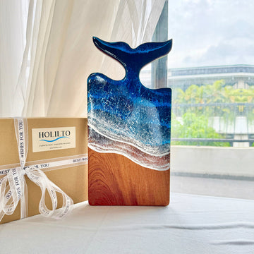 "Breath" – Ocean Whale Tail Handle Board
