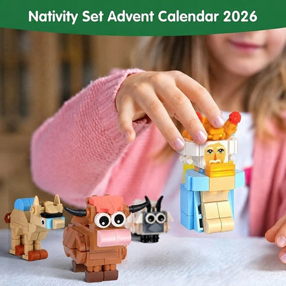 Nativity Scene Countdown: 24-Day Buildable Christmas Advent Calendar