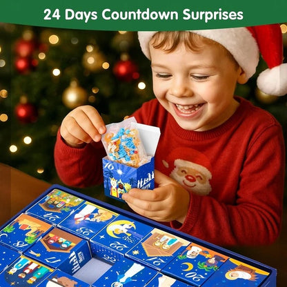 Nativity Scene Countdown: 24-Day Buildable Christmas Advent Calendar