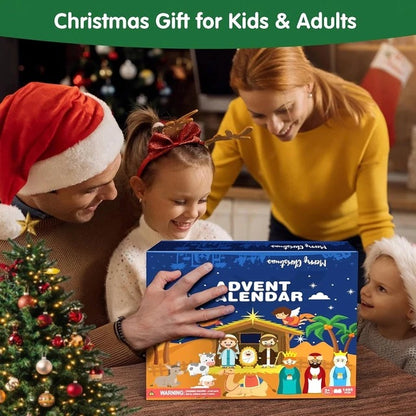 Nativity Scene Countdown: 24-Day Buildable Christmas Advent Calendar