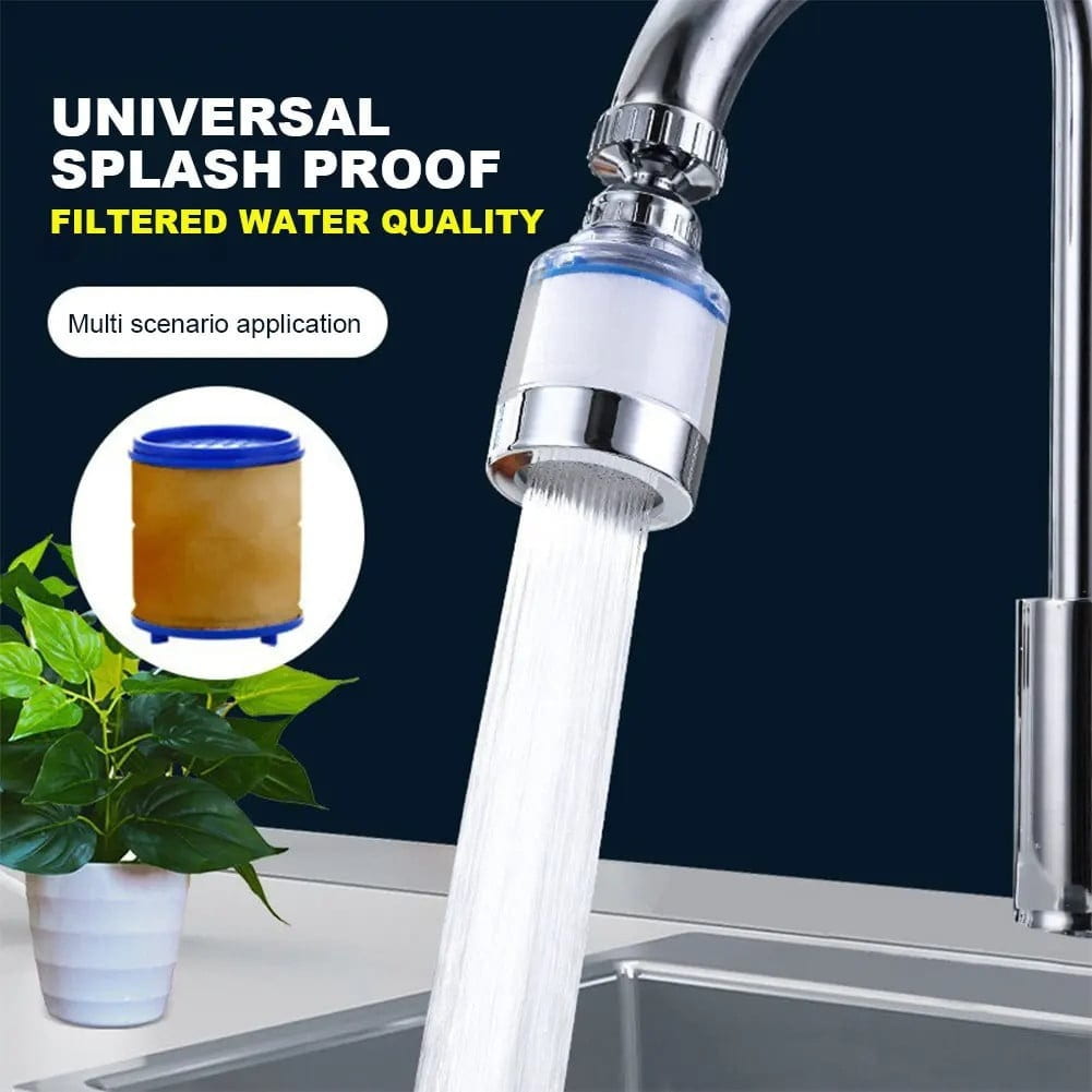 360° Swivel Faucet Filter with Replaceable Cartridge