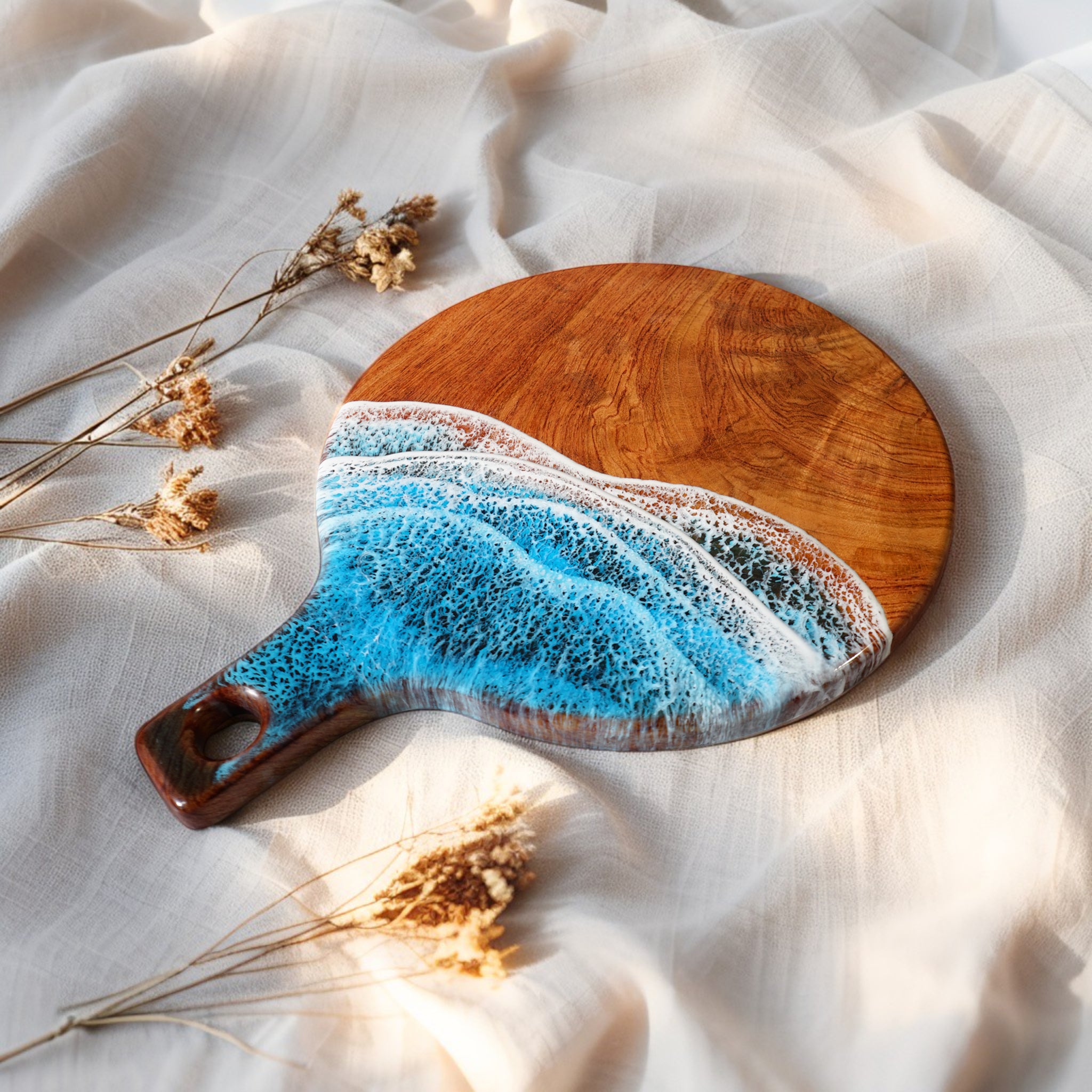 "Drift" - Ocean Resin Round Wave Handle Board