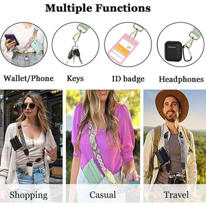 Stylish Crossbody Phone Lanyard with Mini Wallet