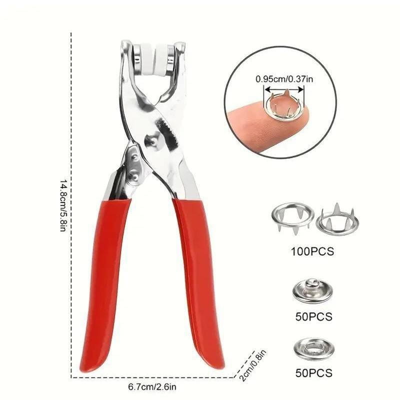 Snap Fastener Pliers Set – Easy DIY Button Installation Tool Kit