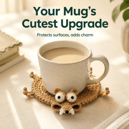 Handmade Animal Crochet Coasters