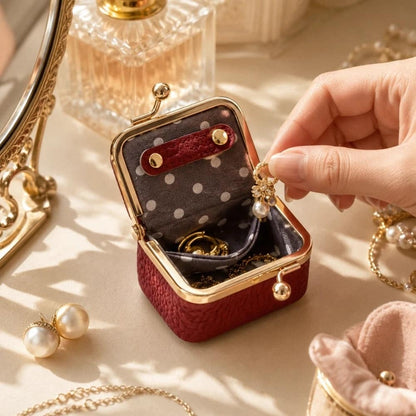 Velour Mini Jewelry Box