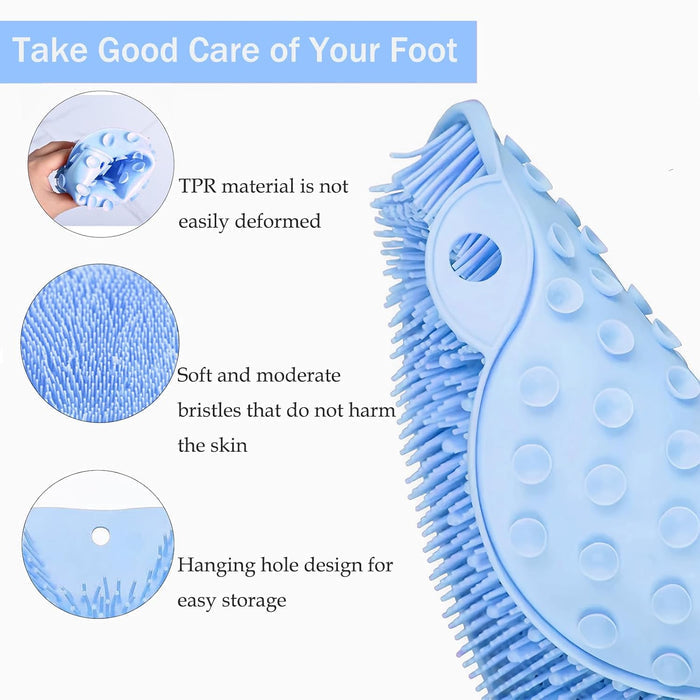 Hands-Free Silicone Foot Clean Mat