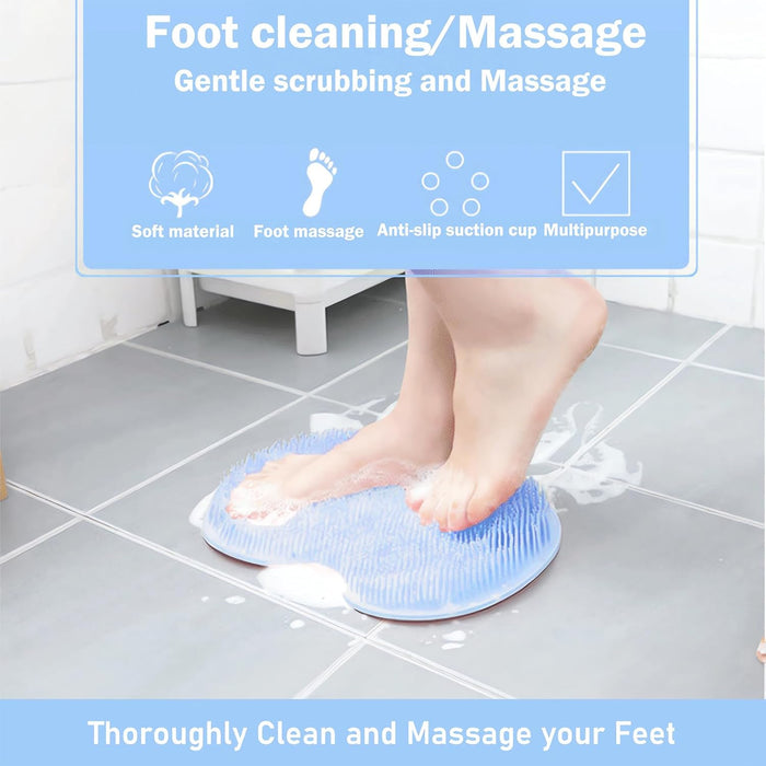 Hands-Free Silicone Foot Clean Mat