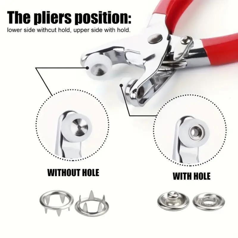 Snap Fastener Pliers Set – Easy DIY Button Installation Tool Kit