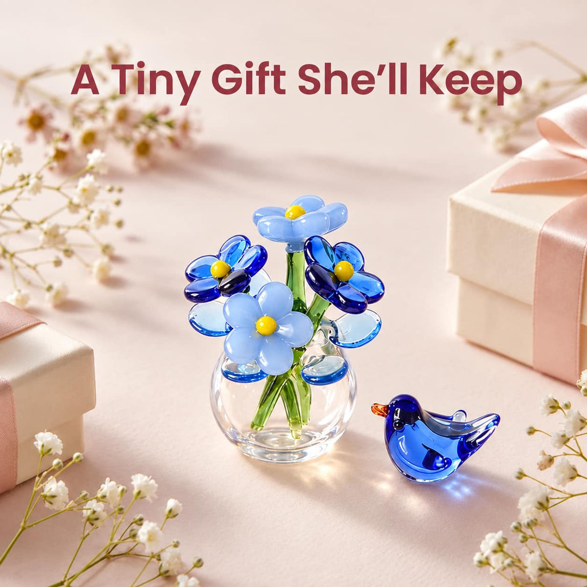 Marielle Bird Glass Bouquet