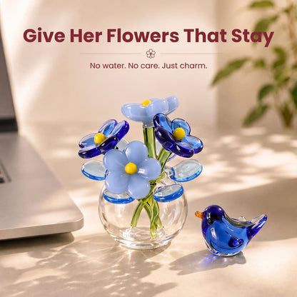 Marielle Bird Glass Bouquet