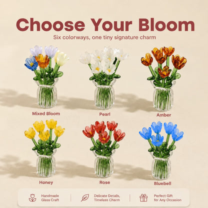 Florette Glass Bouquet