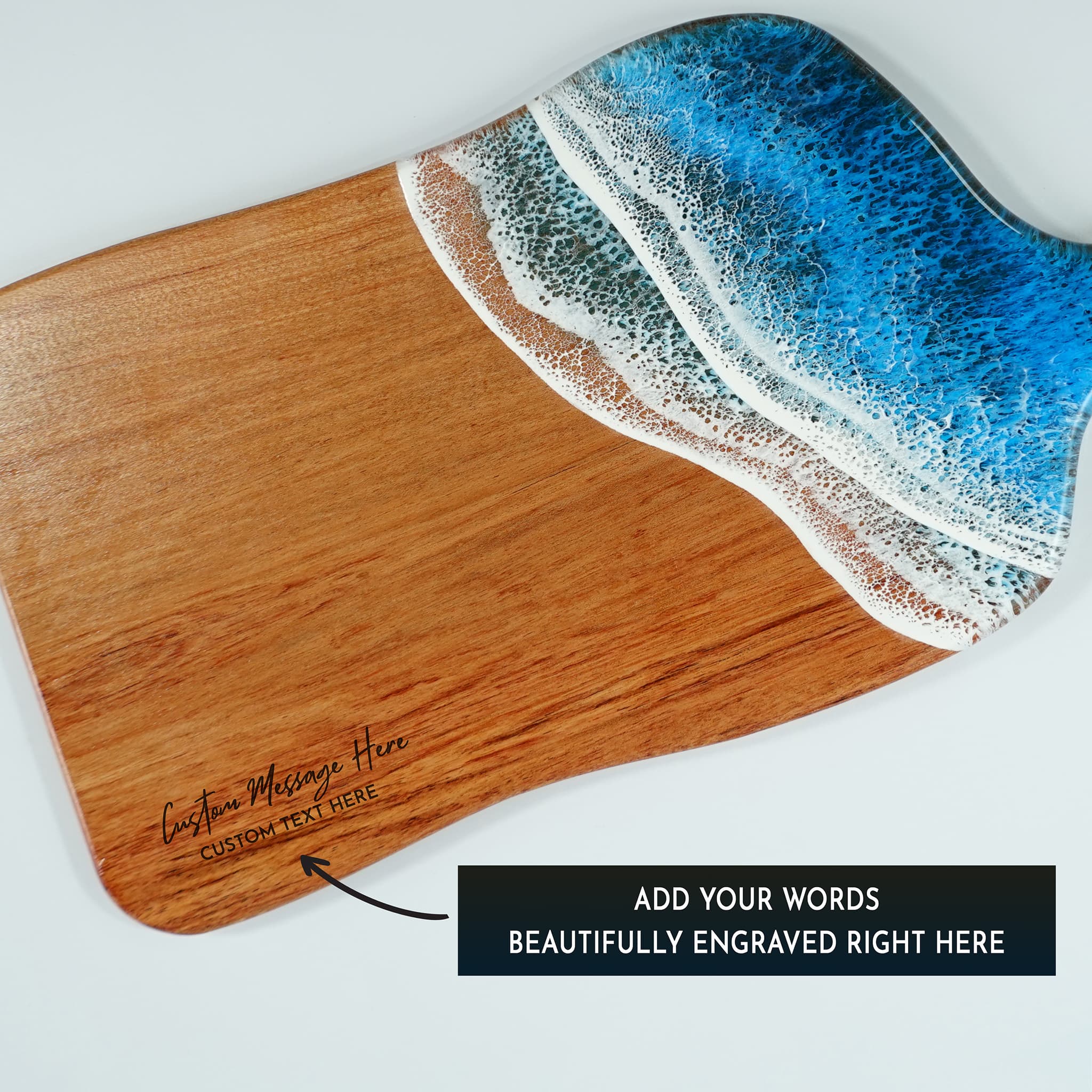"Tide" - Ocean Resin Paddle Wave Handle Board