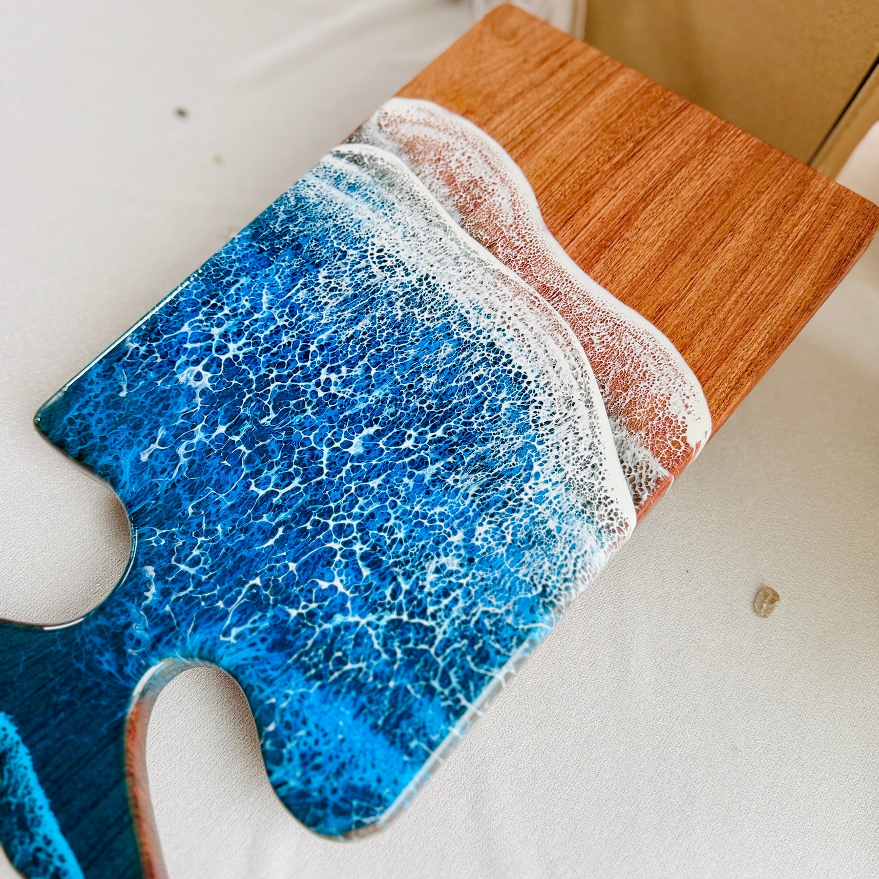 "Breath" – Ocean Whale Tail Handle Board