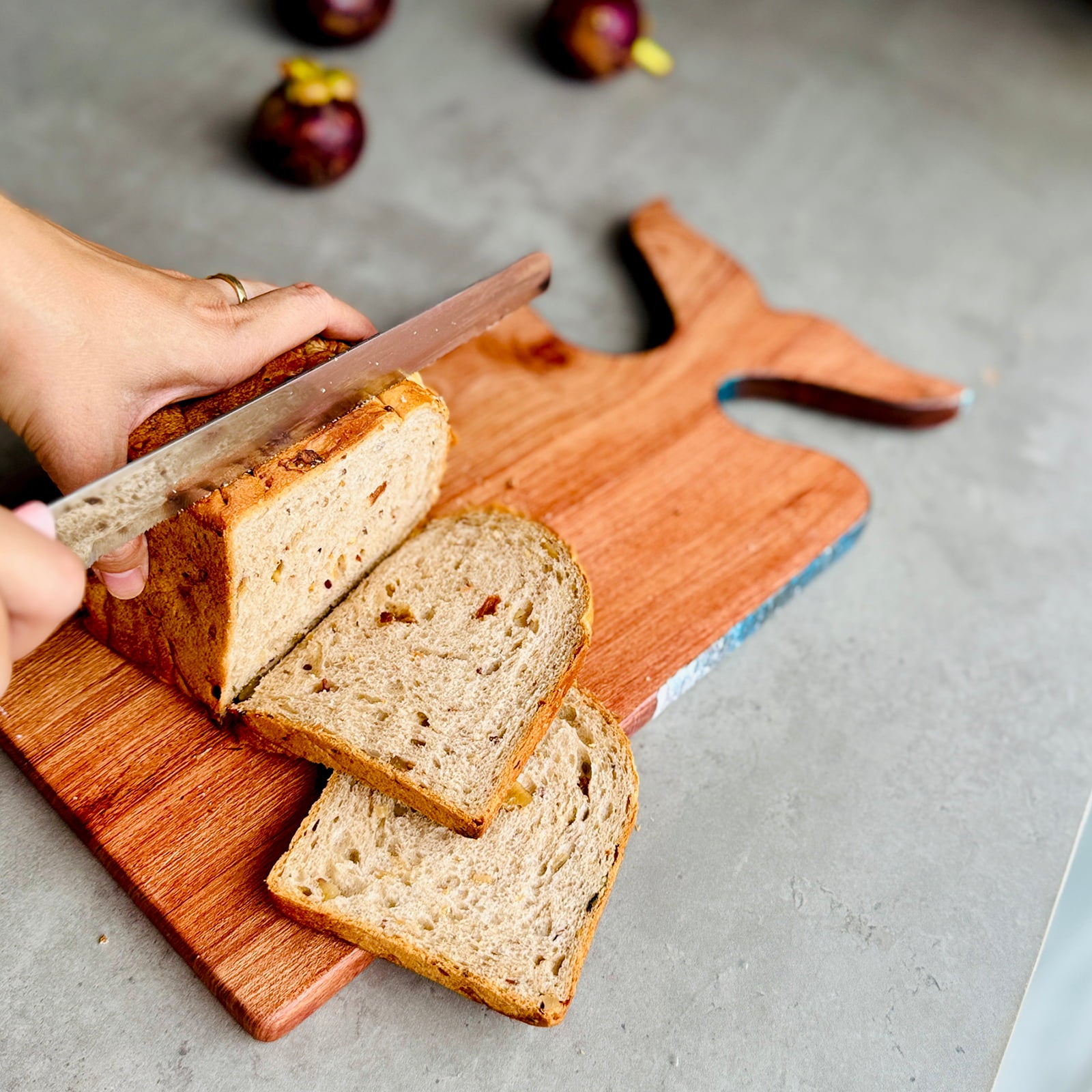 "Breath" – Ocean Whale Tail Handle Board