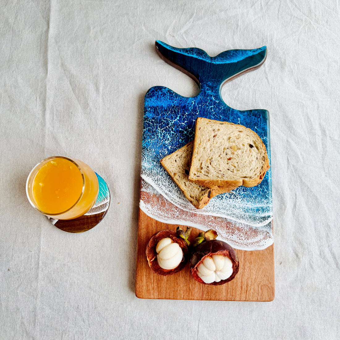 "Breath" – Ocean Whale Tail Handle Board
