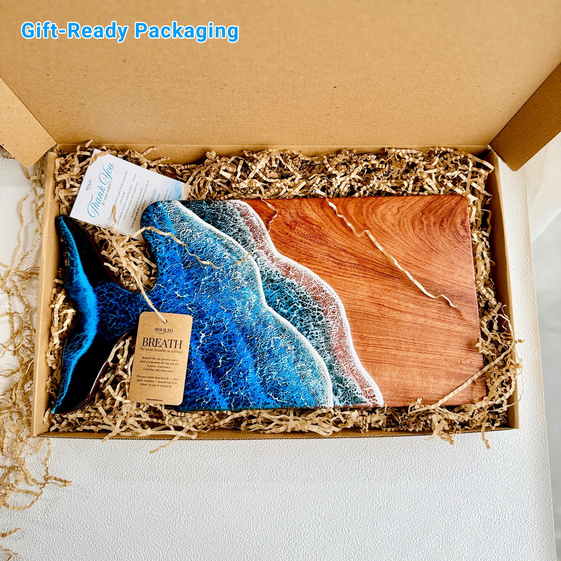 "Breath" – Ocean Whale Tail Handle Board