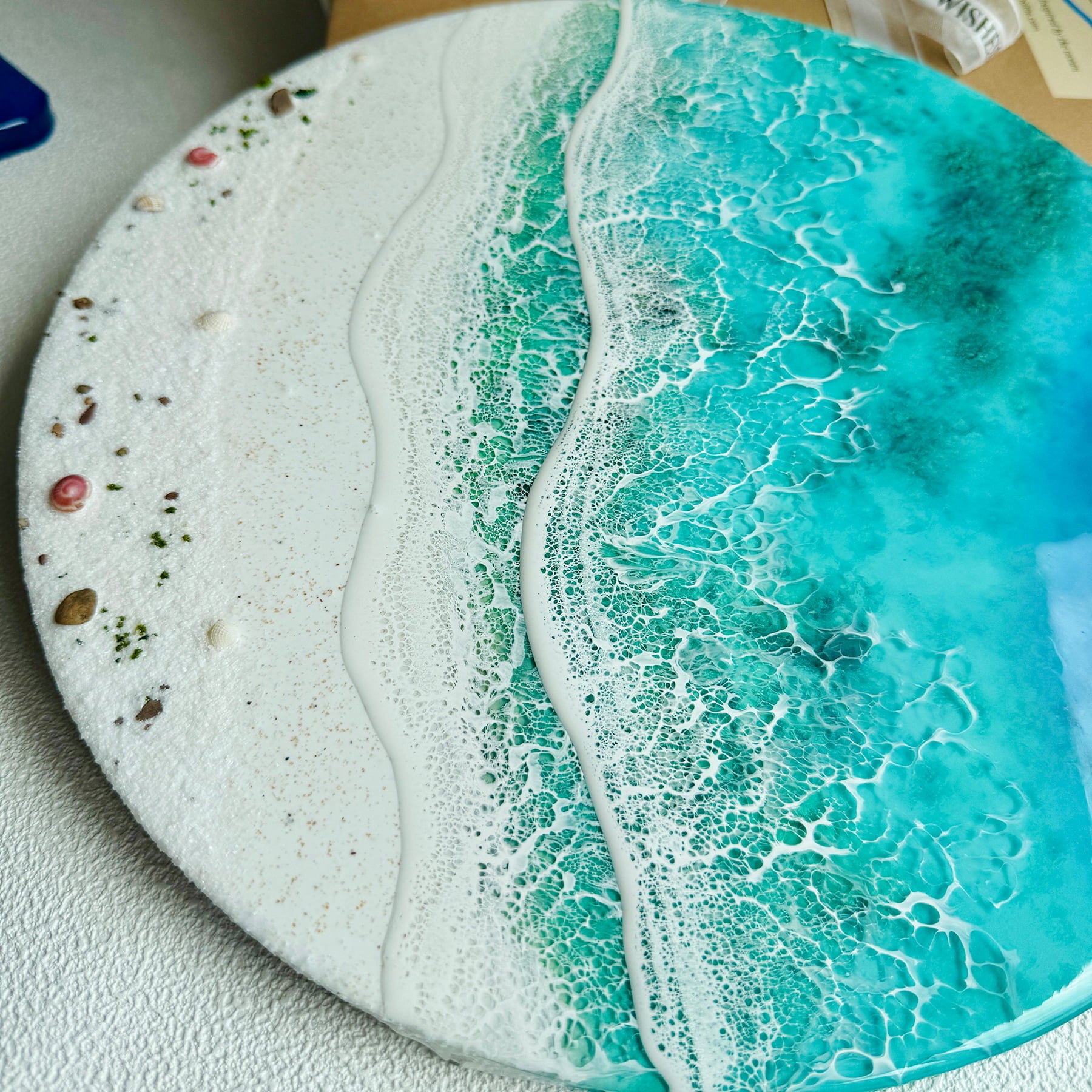 "Coral Coast" – Ocean Resin Wall Art