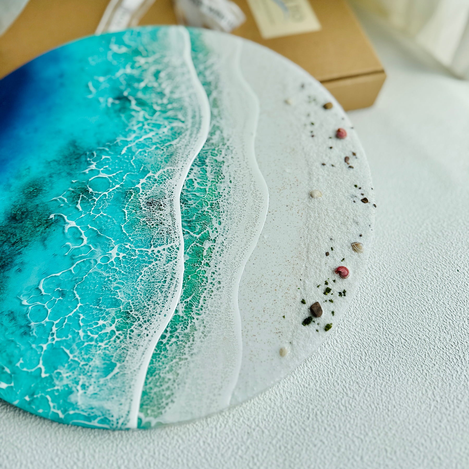 "Coral Coast" – Ocean Resin Wall Art