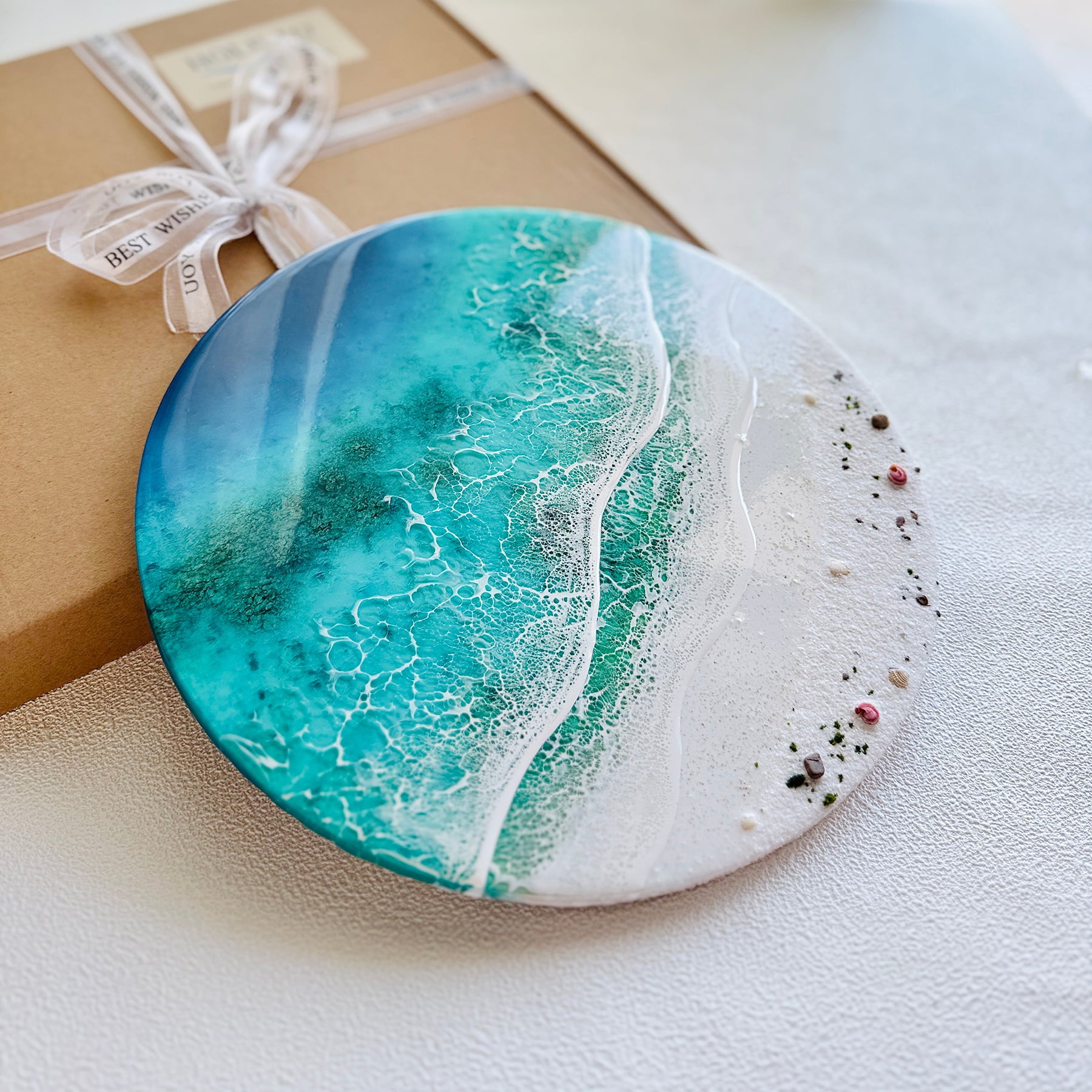 "Coral Coast" – Ocean Resin Wall Art