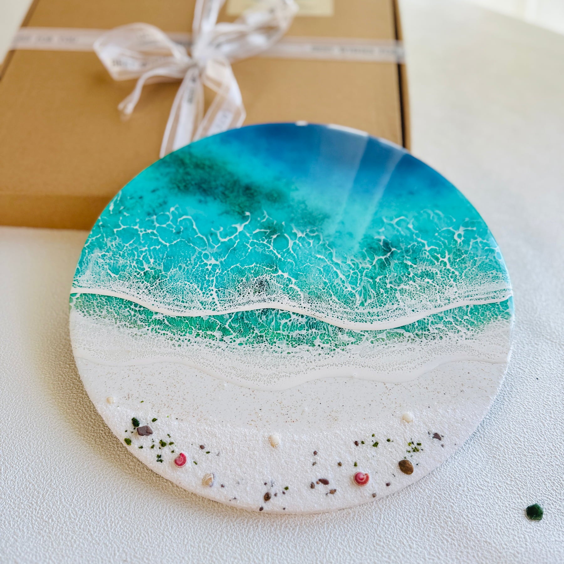 "Coral Coast" – Ocean Resin Wall Art