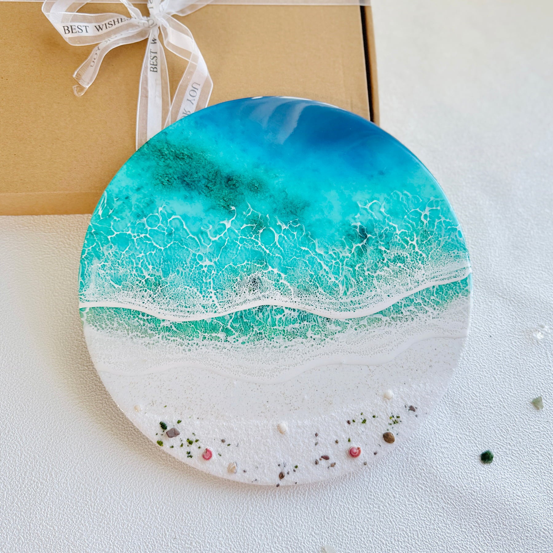 "Coral Coast" – Ocean Resin Wall Art
