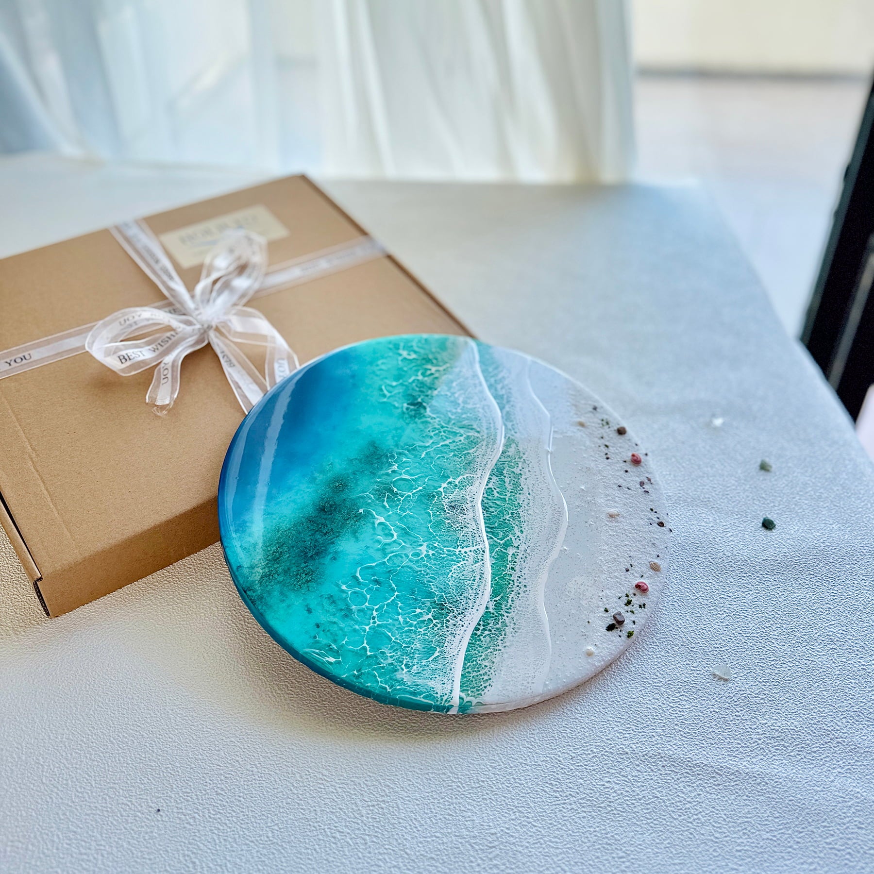 "Coral Coast" – Ocean Resin Wall Art