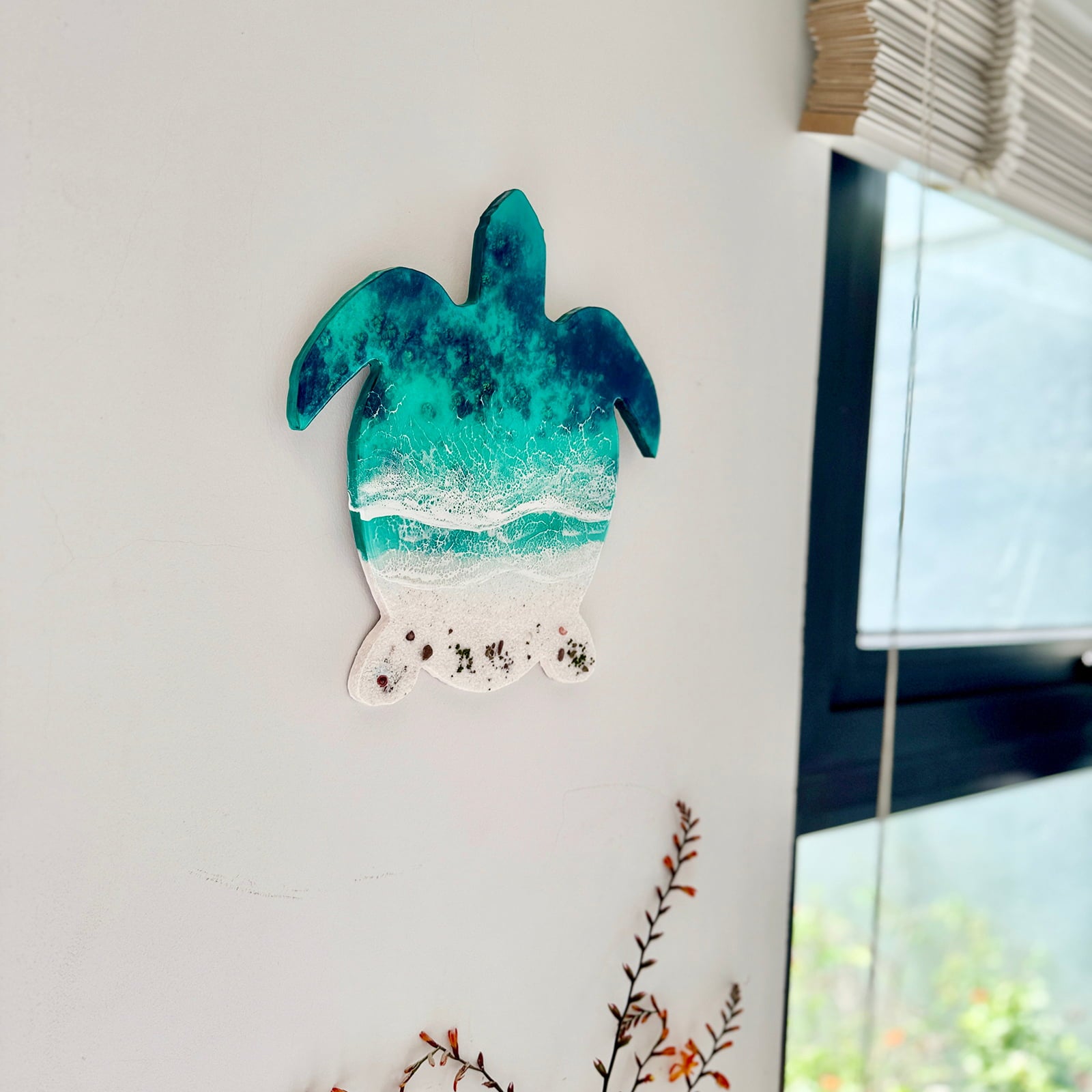 "Tide Turtle" – Ocean Resin Wall Art