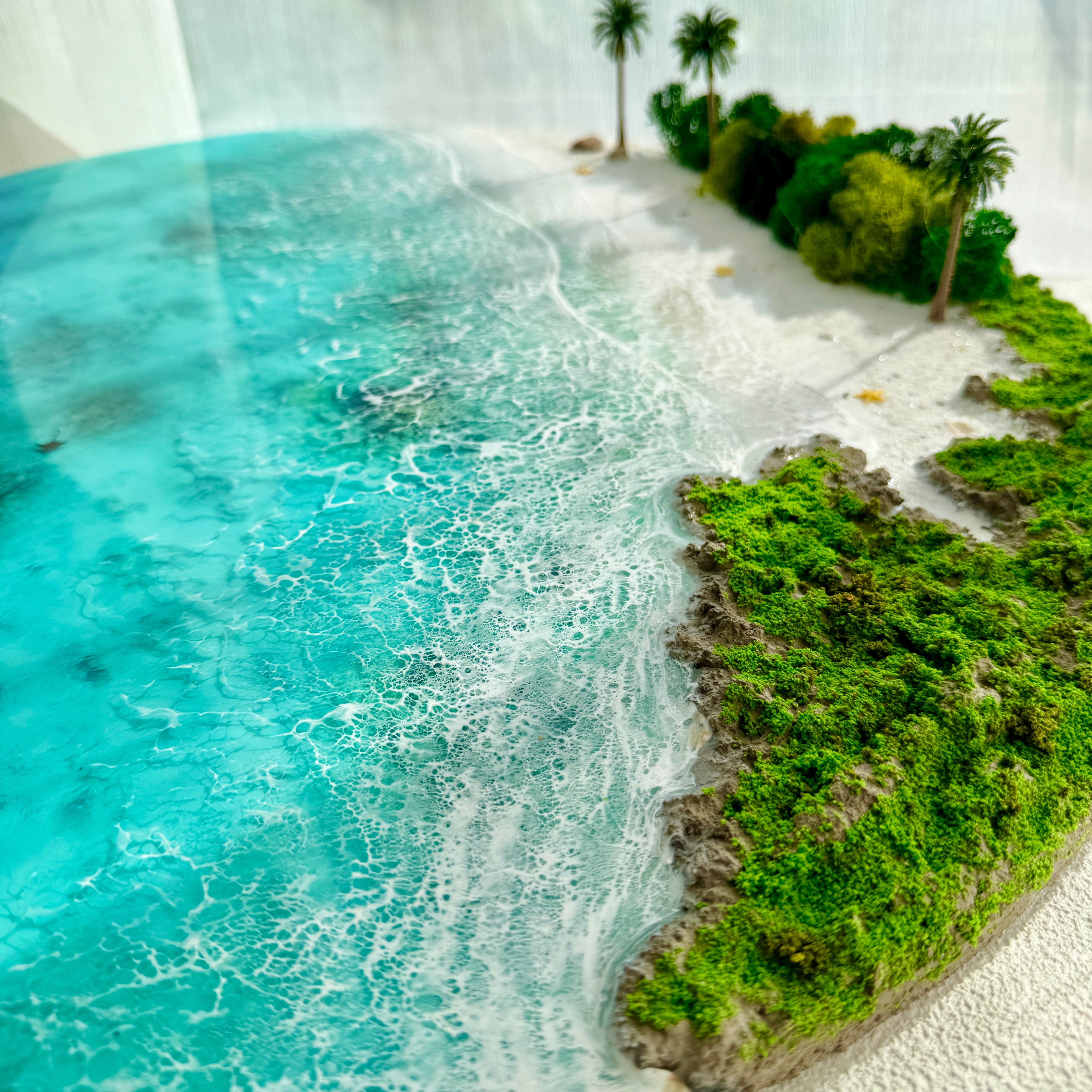 "Isla Verena" – 3D Ocean Resin Wall Art