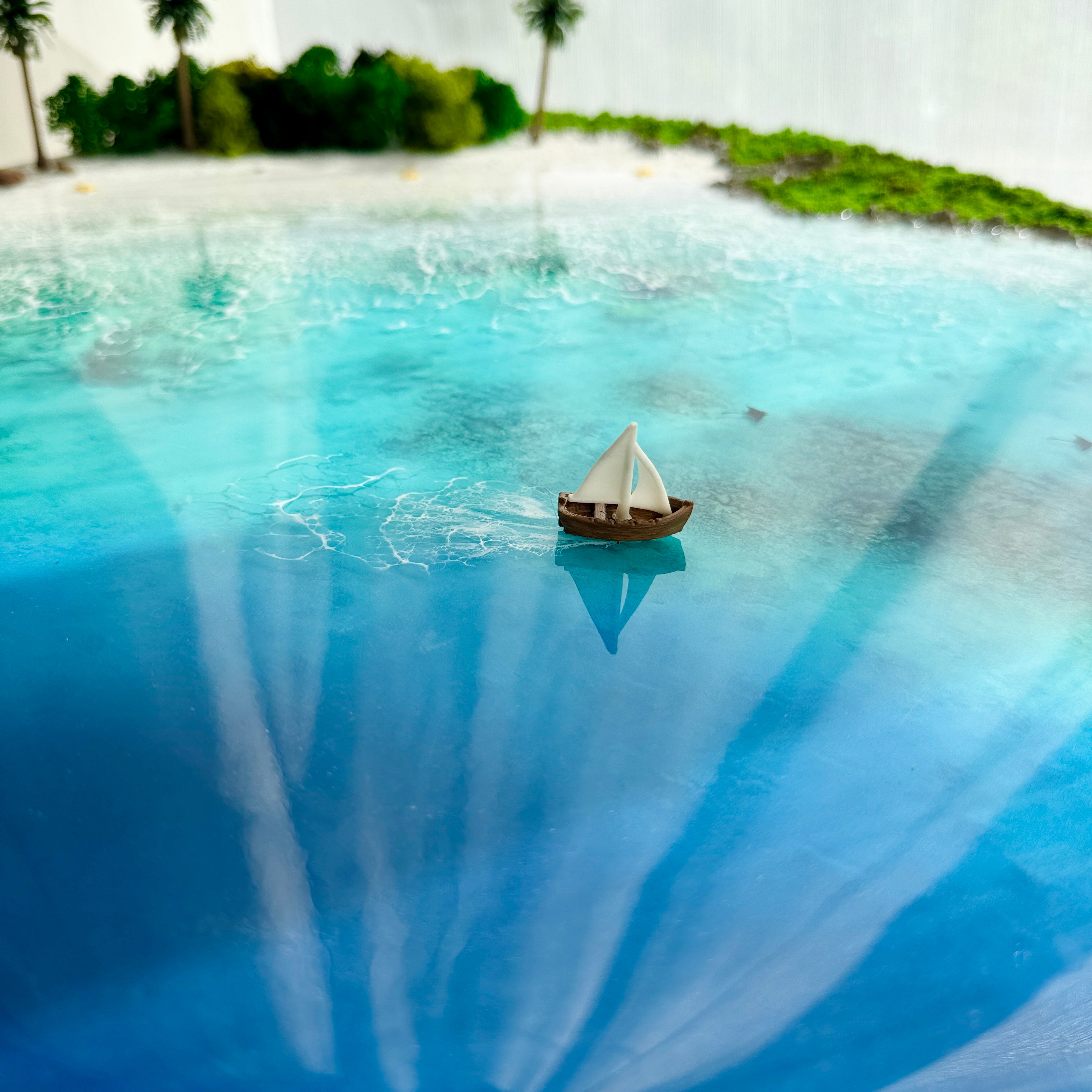 "Isla Verena" – 3D Ocean Resin Wall Art