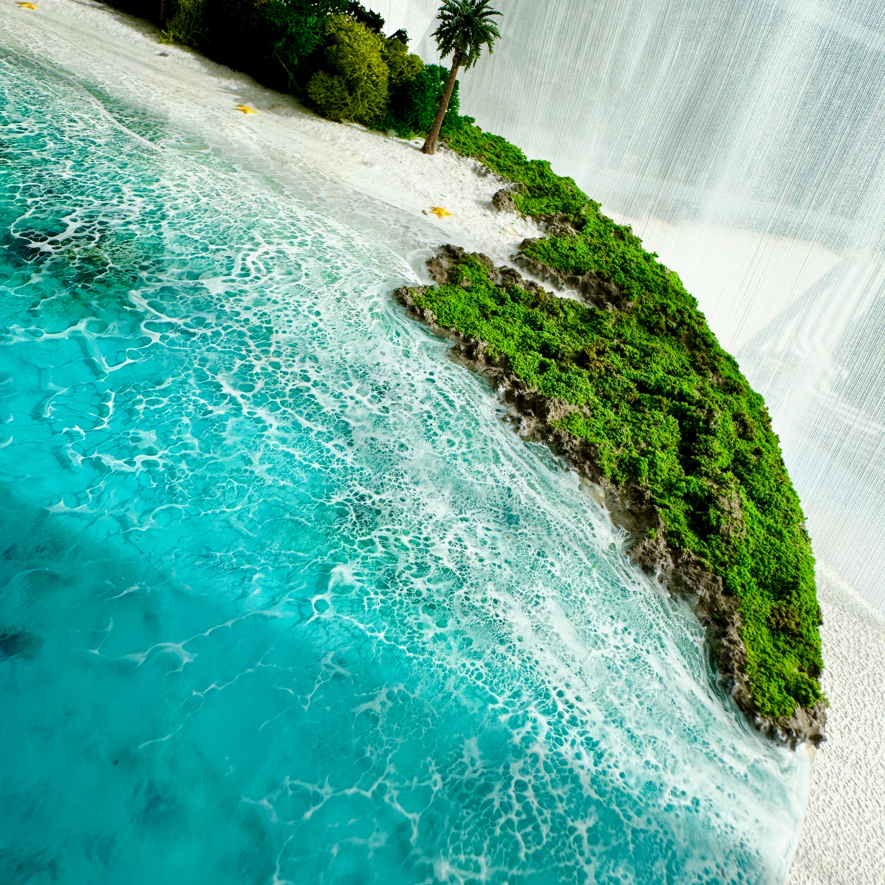 "Isla Verena" – 3D Ocean Resin Wall Art