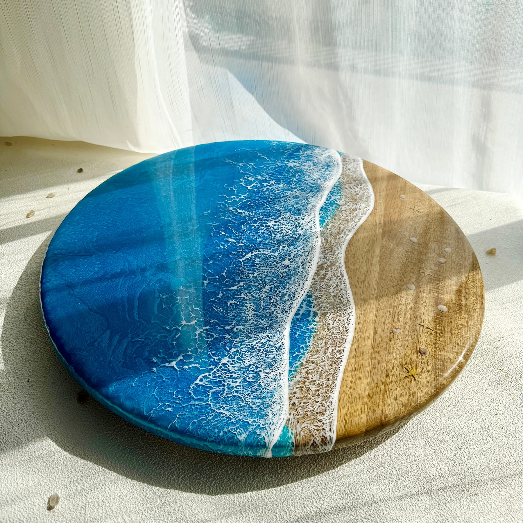 Ocean Resin Lazy Susan