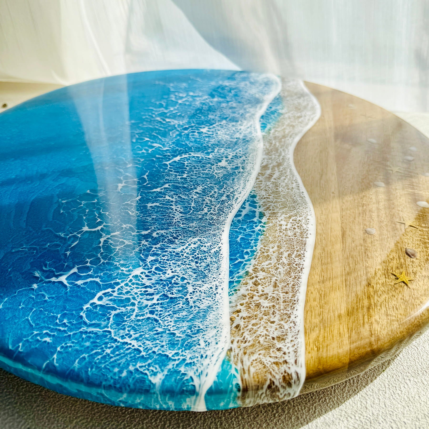 Ocean Resin Lazy Susan