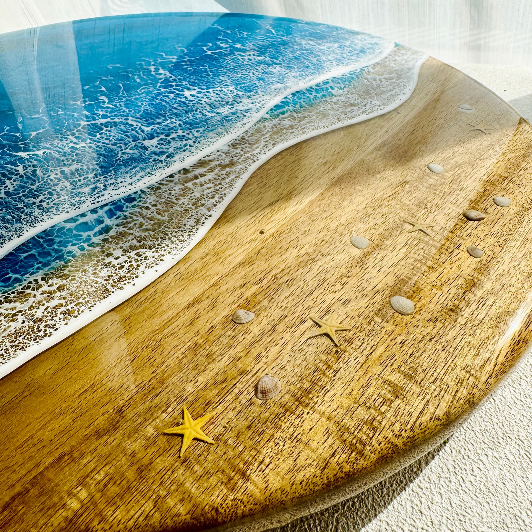 Ocean Resin Lazy Susan