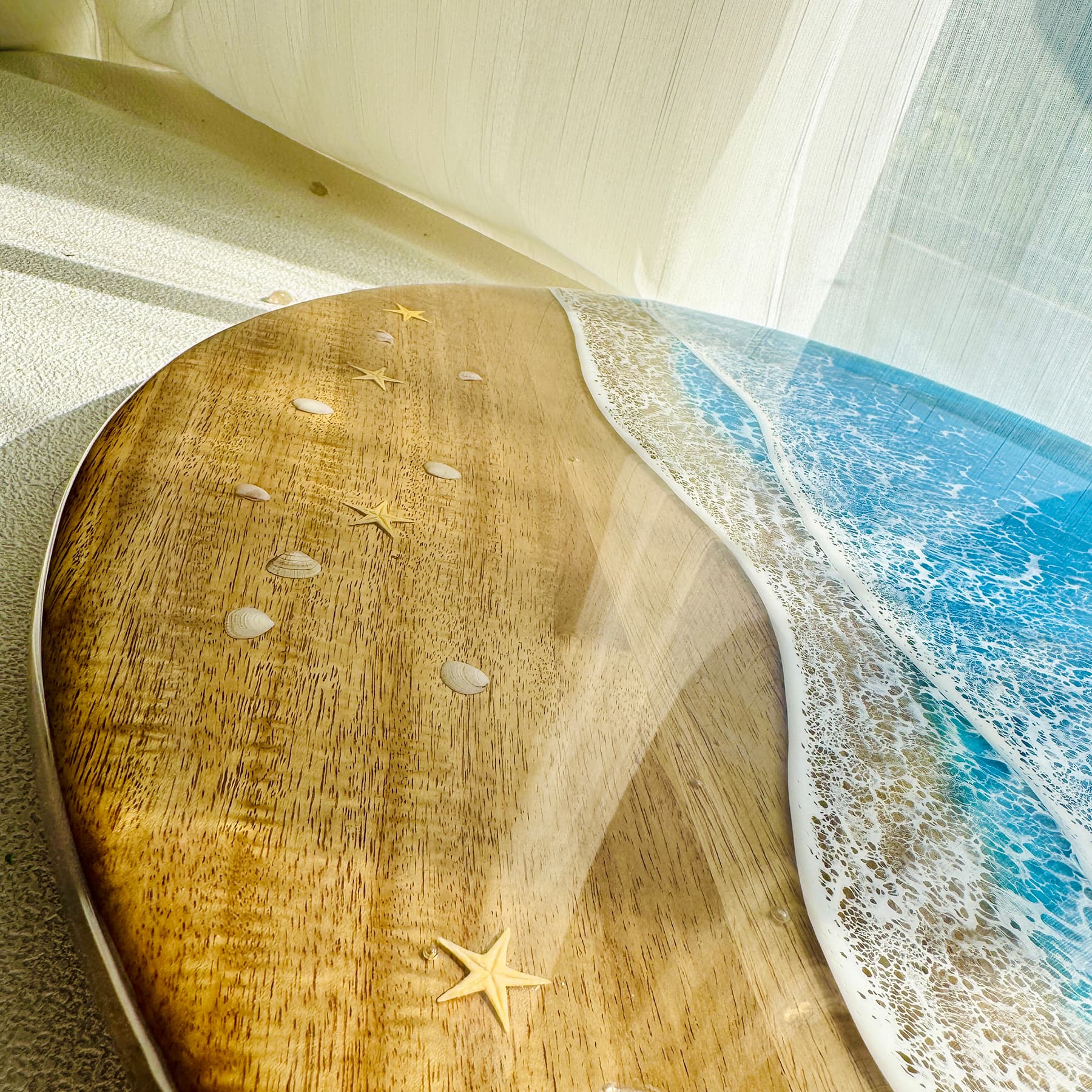 Ocean Resin Lazy Susan