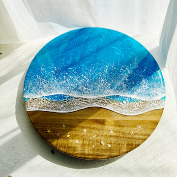 Ocean Resin Lazy Susan