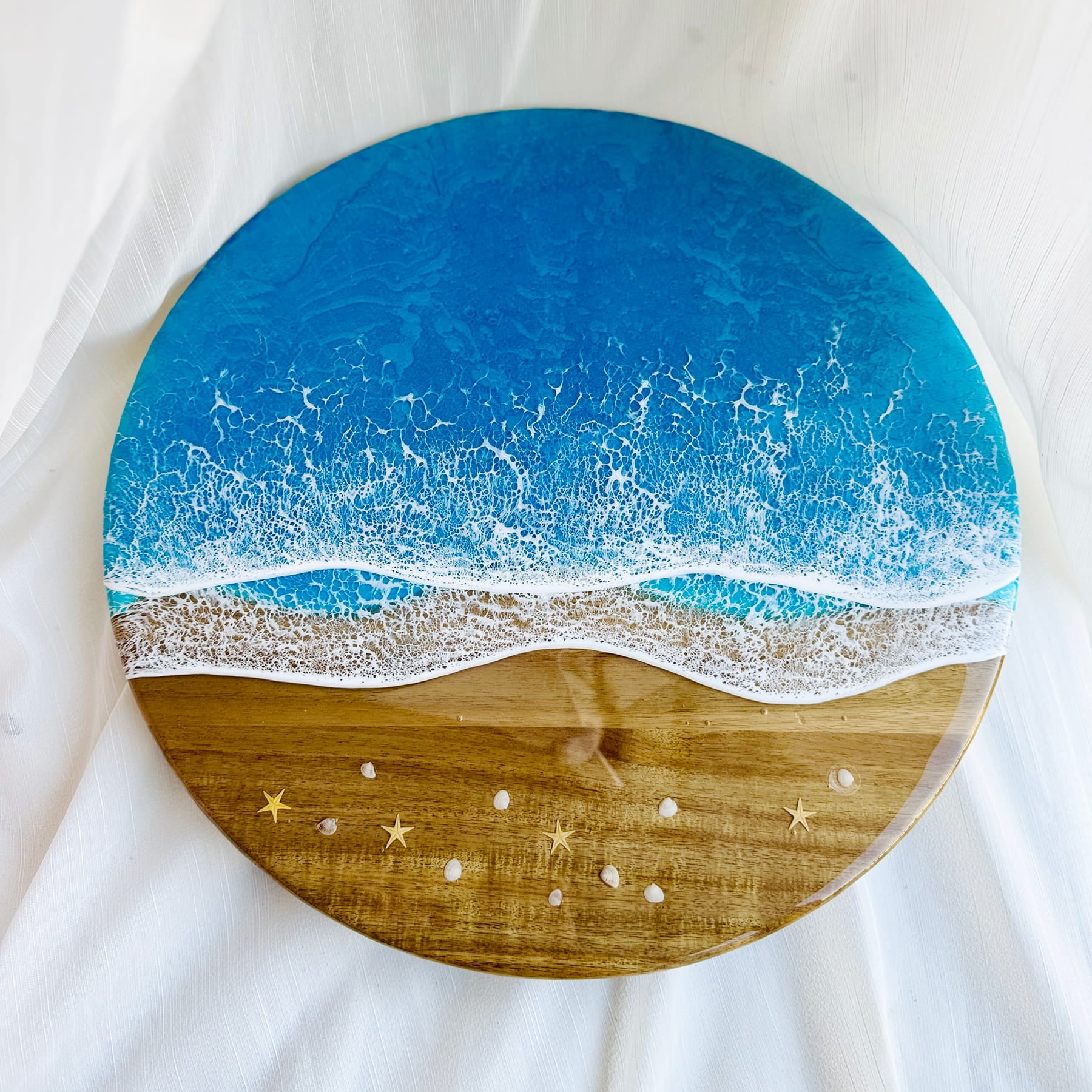 Ocean Resin Lazy Susan
