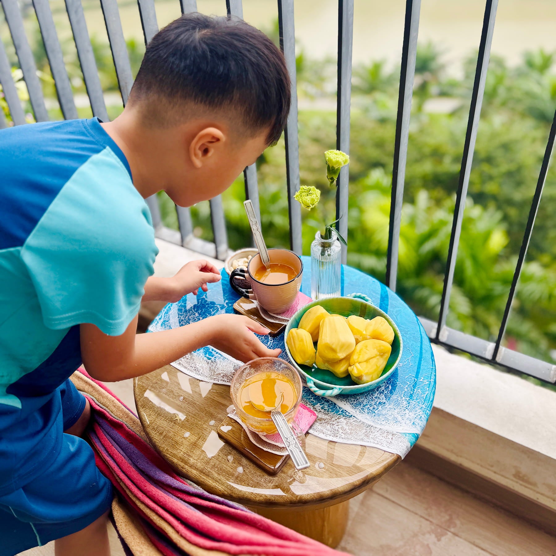 Ocean Resin Lazy Susan