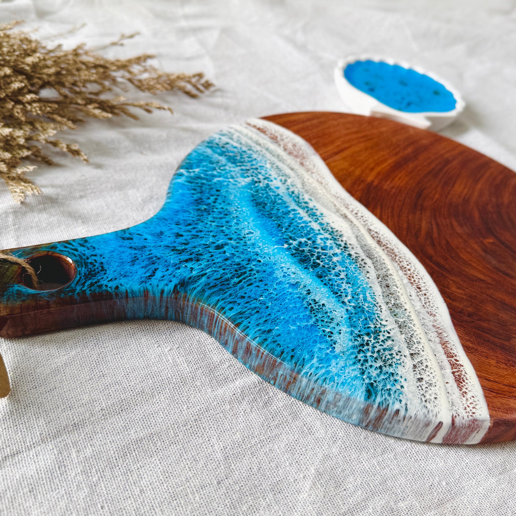 "Drift" - Ocean Resin Round Wave Handle Board