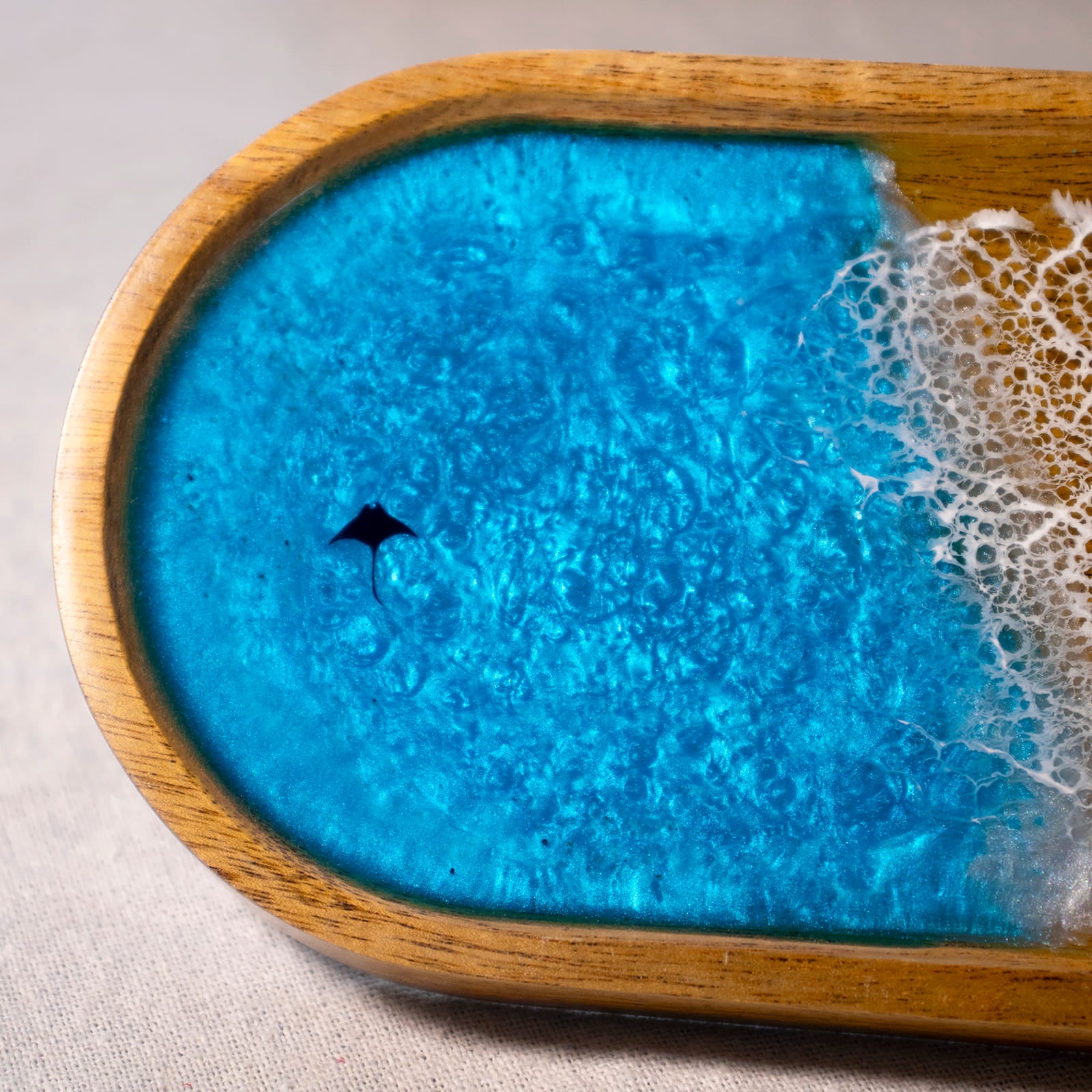Ocean Resin Oval Tray
