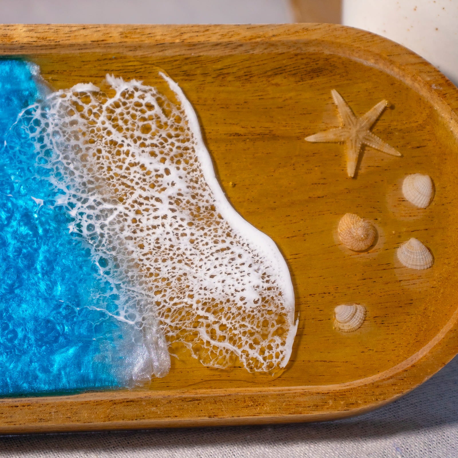 Ocean Resin Oval Tray