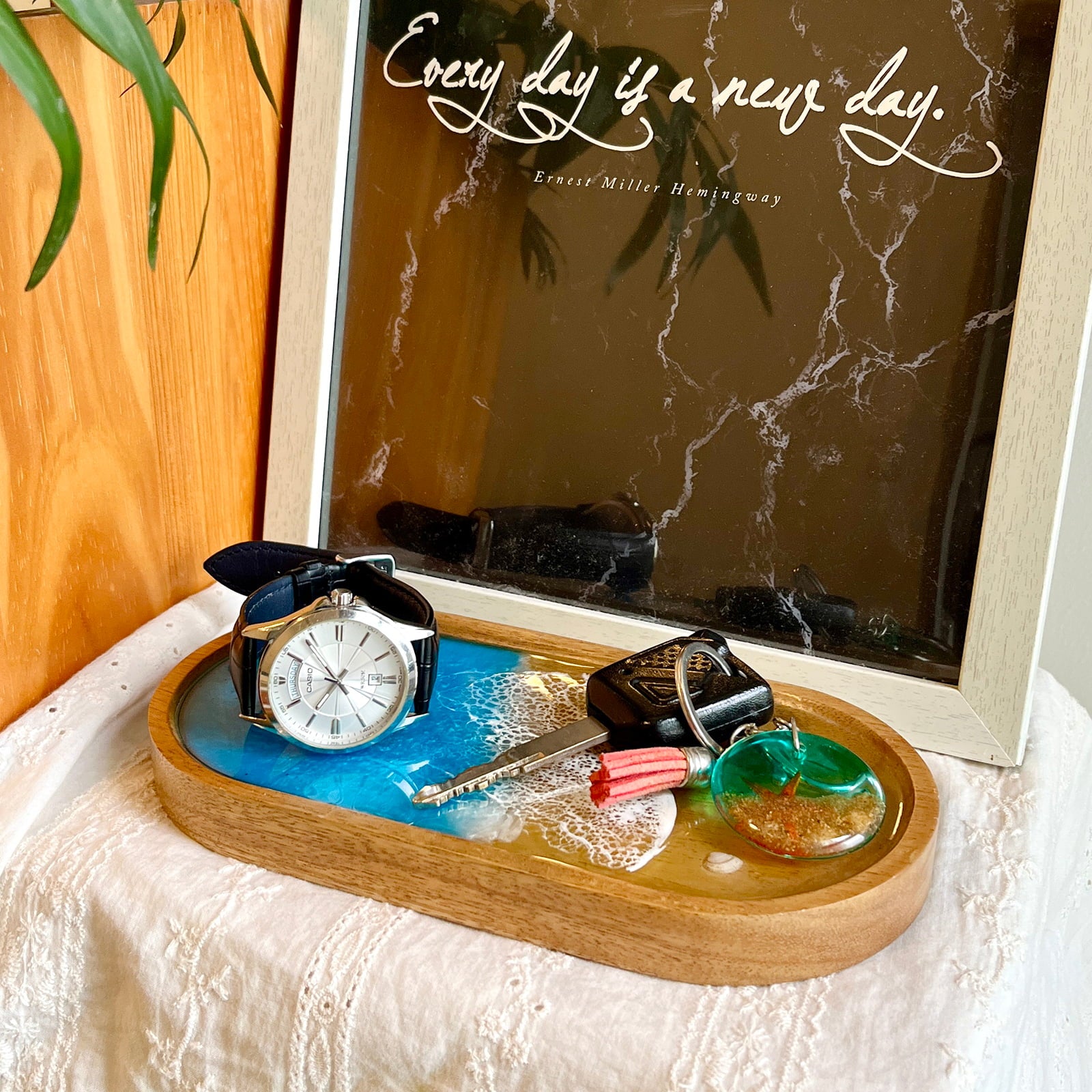 Ocean Resin Oval Tray