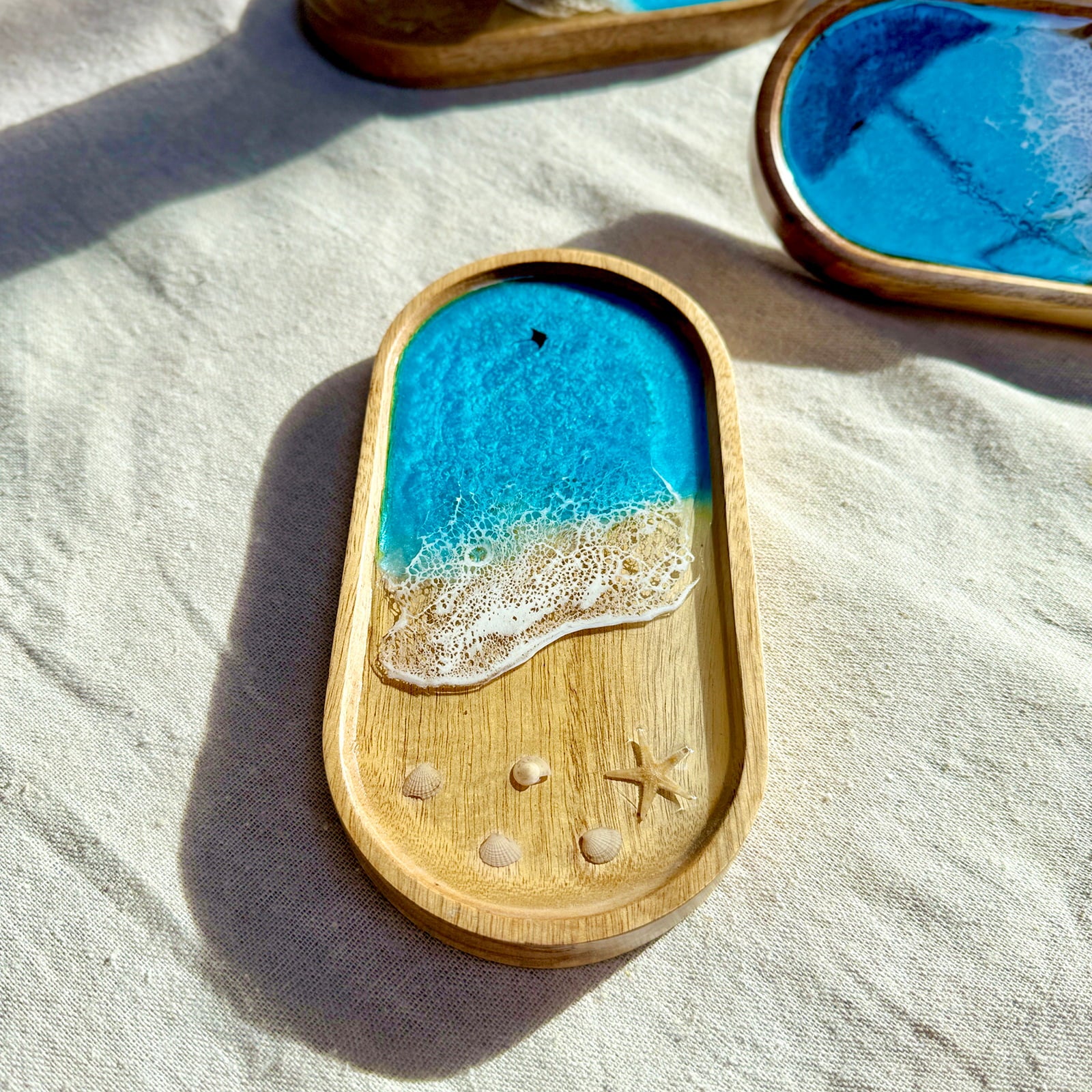 Ocean Resin Oval Tray