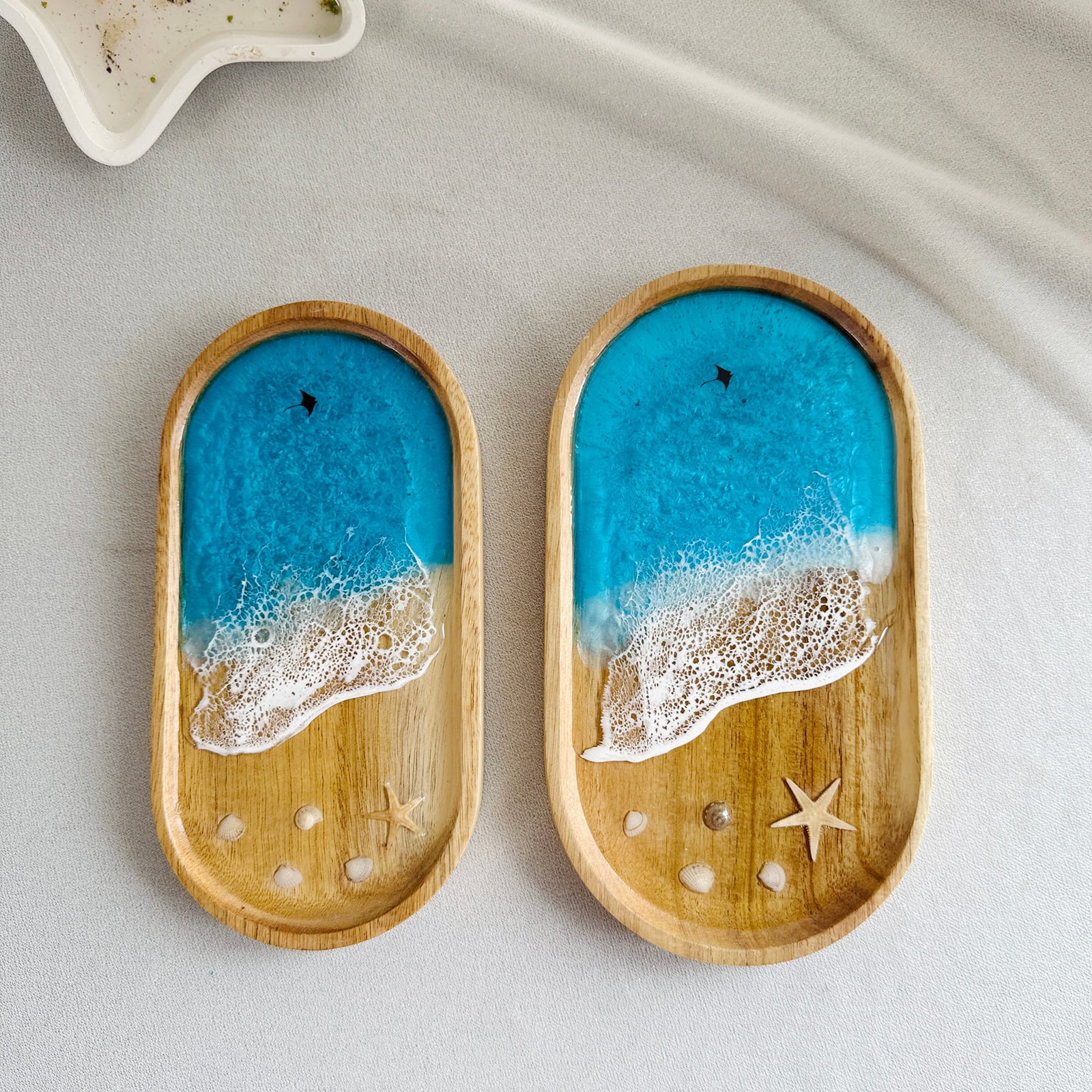 Ocean Resin Oval Tray