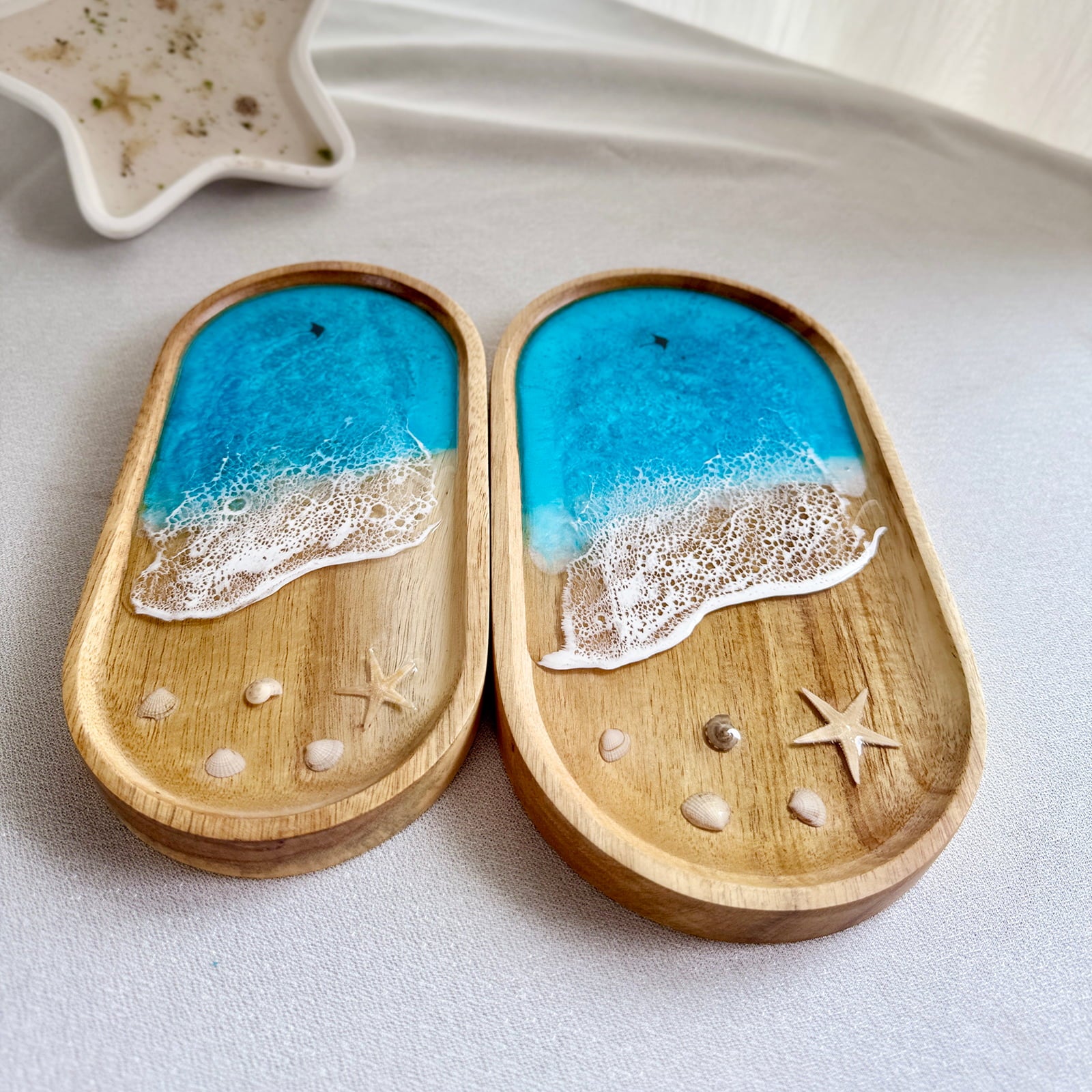 Ocean Resin Oval Tray