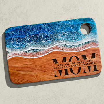 Personalized Ocean Resin Board for Mom