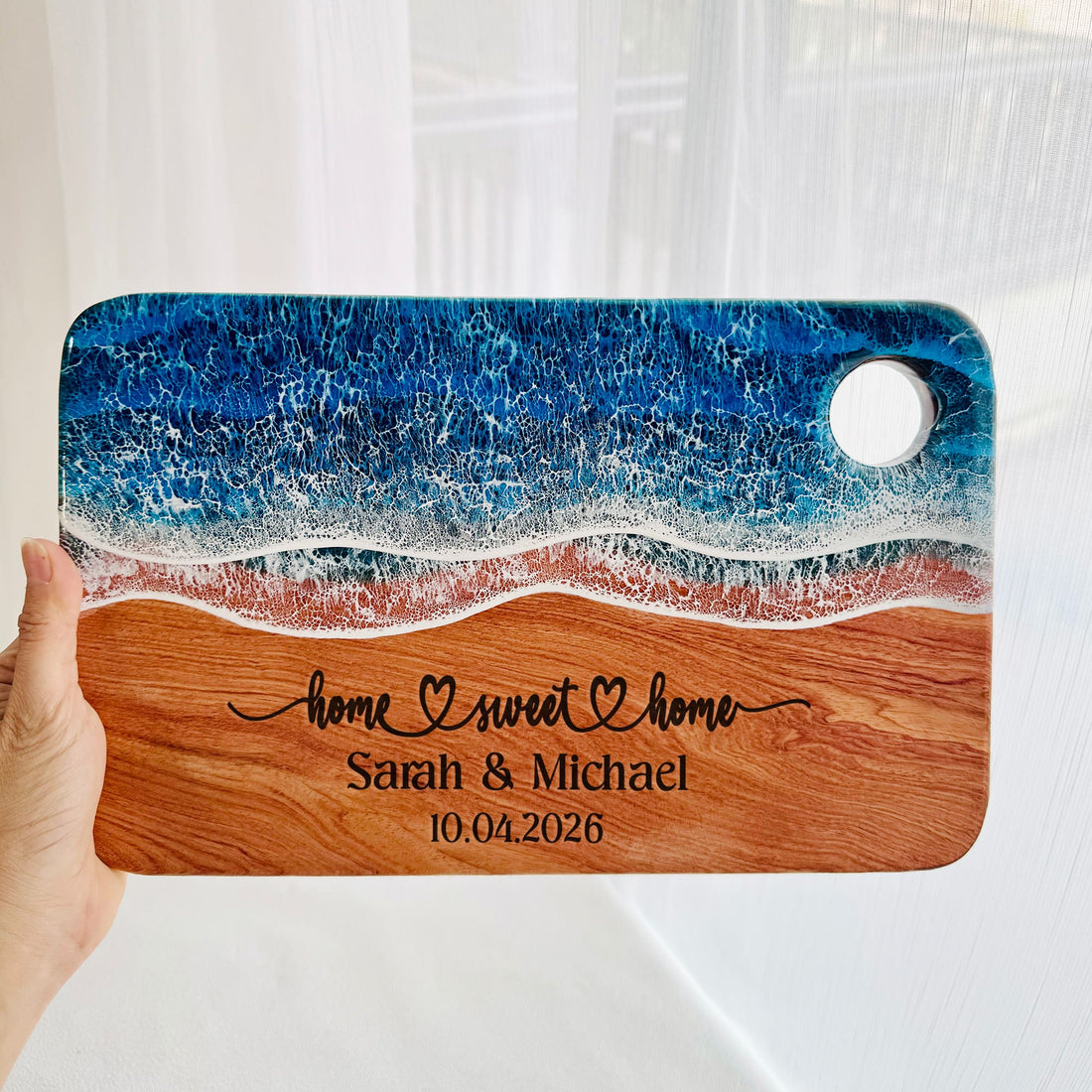 Personalized Ocean Resin Wedding Board