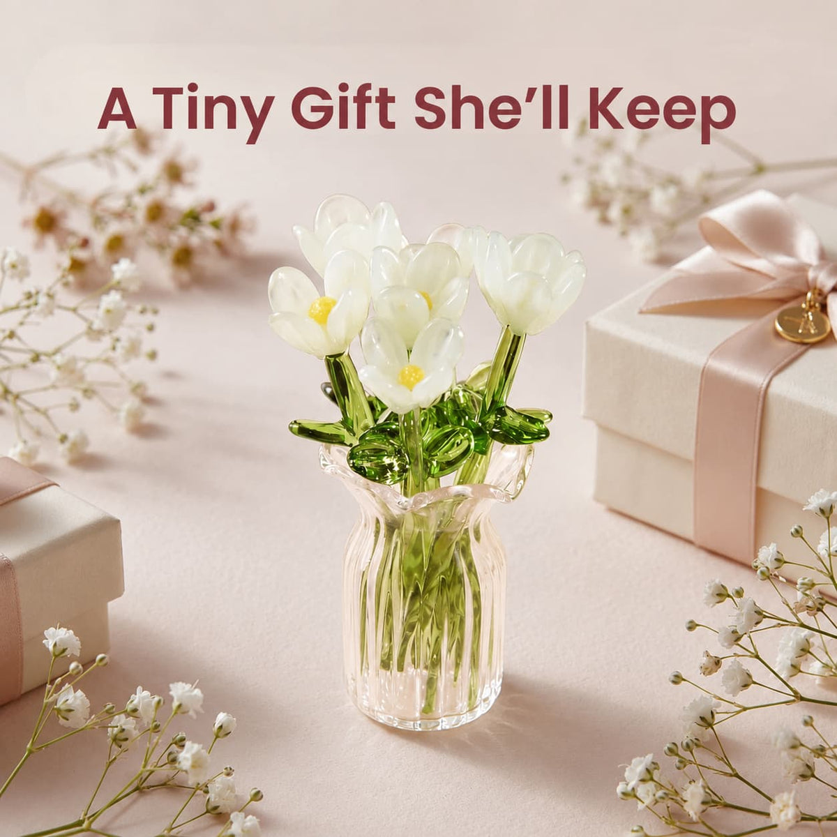 Florette Glass Bouquet