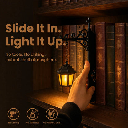 Book Nook Lamp: Miniature Street Lamp or Reading Ghost
