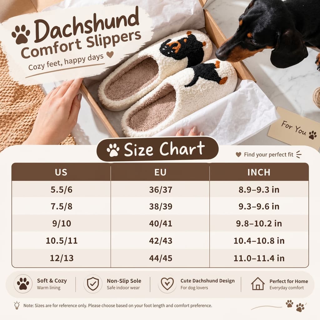 Dachshund Comfort Slippers